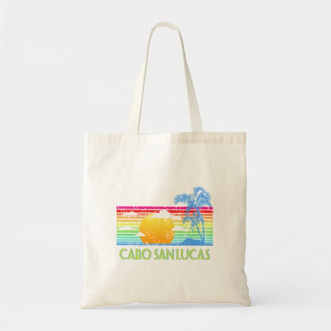 Bolsa Tote Vintage Tropical Cabo San Lucas (Frente)