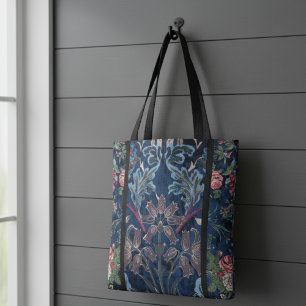 Bolsa Tote Vintage Velvet Blossoms: elegância inspirada no gó