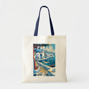 Bolsa Tote Vintage Viagem de Grécia de Paros