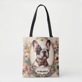Bolsa Tote Vintage Vibes & Frenchie Gravatas
