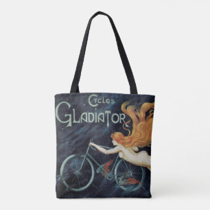 Bolsa Tote Vintage Victorian Art Nouveau, Ciclos de Gladiador