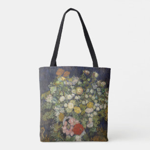 Bolsa Tote Vintage Vincent Van Gogh Buquê de Flores