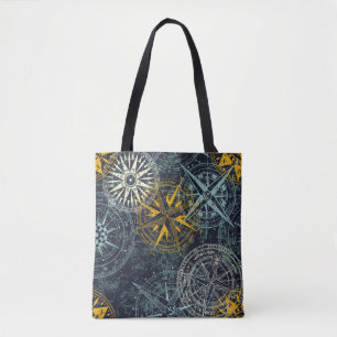 Bolsa Tote Vintage vintage, vintage, da rede de energia eólic