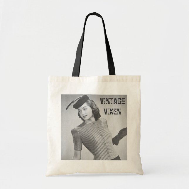 Bolsa Tote Vintage Vixen (Frente)