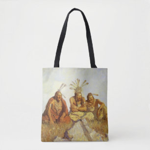 Bolsa Tote Vintage West, Guardians War or Peace por NC Wyeth