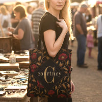 Vintage William Morris Floral Vermelho Dourado Pap