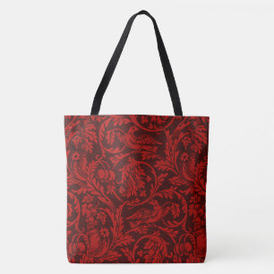 Bolsa Tote Vintage William Morris Red Birds Fruta