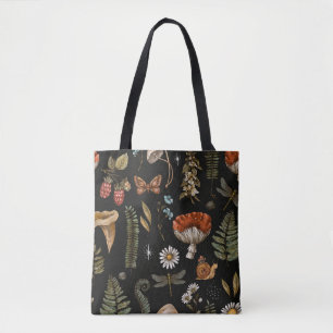 Bolsa Tote Vintage Woodland Natureza sem descontinuidades. Am