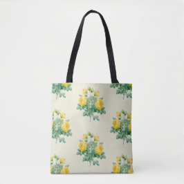 Bolsa Tote Vintage Yellow Rose Fine art