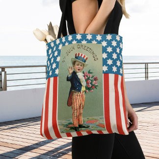 Bolsa Tote Vintage Young Tio Sam 4 de julho