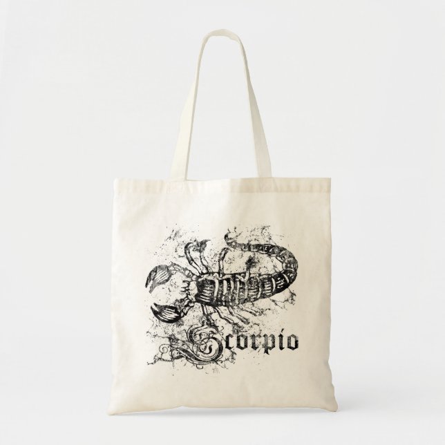 Bolsa Tote Vintage Zodiac Scorpio (Frente)