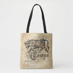 Bolsa Tote Vintage Zodiac Taurus