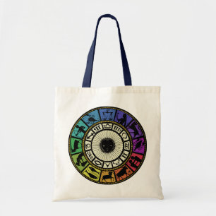 Bolsa Tote Vintage Zodiac Wheel