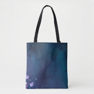 Bolsa Tote Vintagem do papel floral