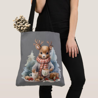 Bolsa Tote Vintagem russa de Natal comprando saco