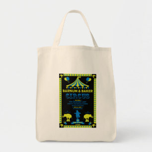Bolsa Tote Vintages originais inspiraram arte de circo