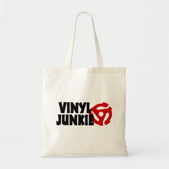 Bolsa Tote Vinyl Junkie (Frente)