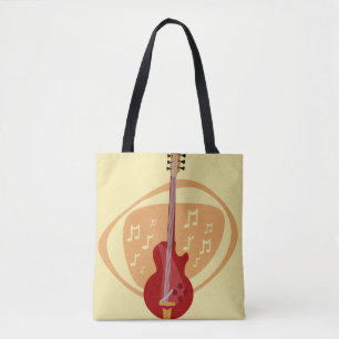 Bolsa Tote Violão Legal Vermelho Retroativo