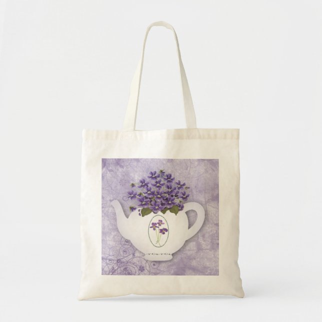 Bolsa Tote Violet Teapot Tote Bag (Frente)