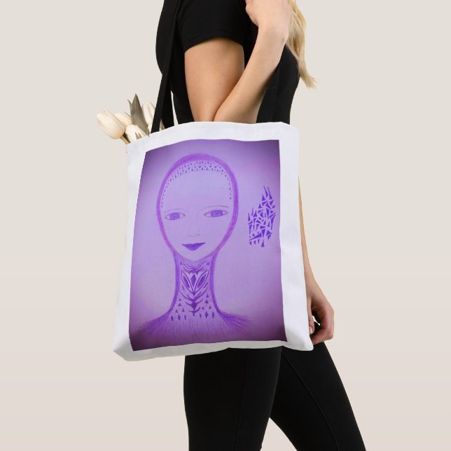 Bolsa Tote Violeta (Close Up)