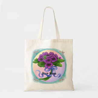 Bolsa Tote Violeta Buquê de flores