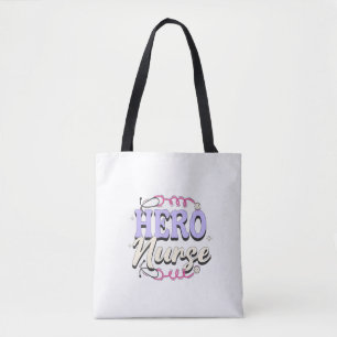 Bolsa Tote Violeta HERO das Enfermeiras Modernas contra a Tip