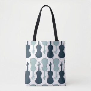 Bolsa Tote Violin ou Viola String Instrumento Música Tema Az