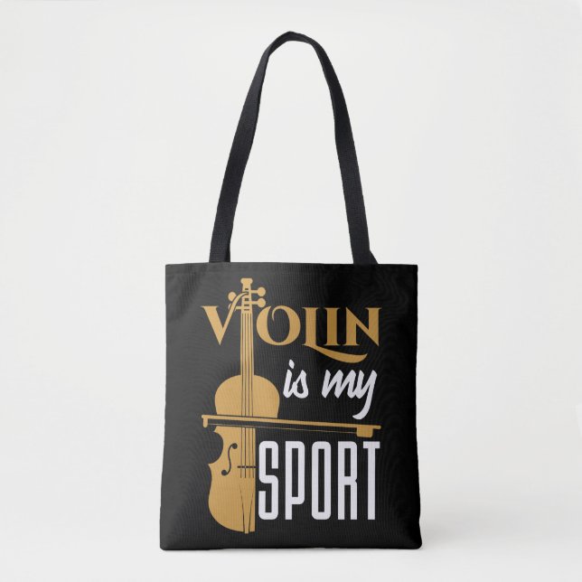 Bolsa Tote Violino É Meu Esporte (Frente)