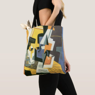 Bolsa Tote Violino e vidro por Juan Gris, Cubismo Vintage