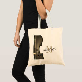 Bolsa Tote Violino professor e aluno com nome personalizado e