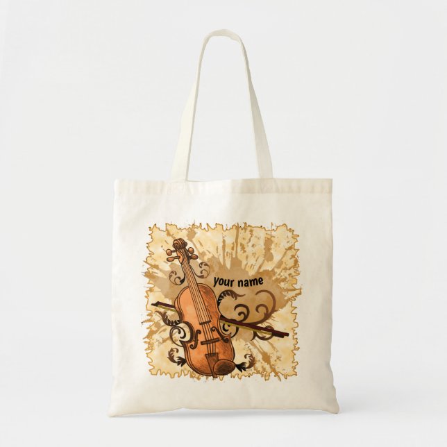 Bolsa tote Violino Swirl (Frente)