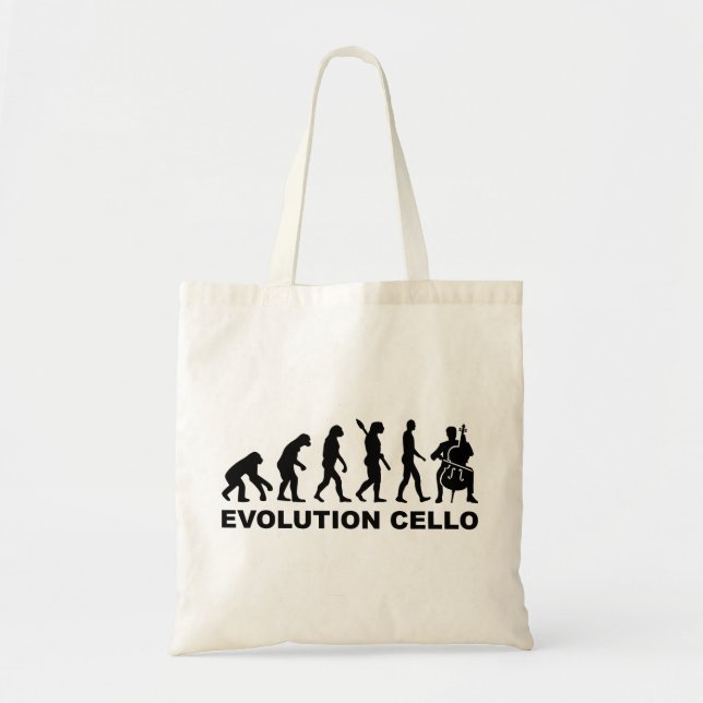 Bolsa Tote Violoncelo da evolução (Frente)