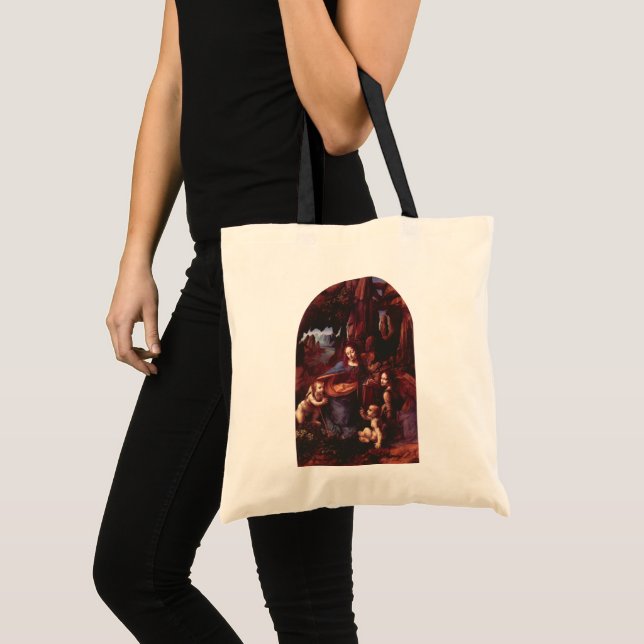 Bolsa Tote Virgem das Rochas de Leonardo da Vinci (Frente (produto))