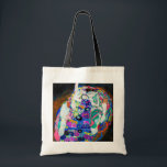 Bolsa Tote Virgem (Girls), Gustav Klimt<br><div class="desc">Gustav Klimt (14 de julho de 1862 - 6 de fevereiro de 1918) foi um pintor simbólico austríaco e um dos membros mais proeminentes do movimento Secessão de Viena. Klimt é notado por suas pinturas, murais, esboços, e outros objetos de arte. Além de suas obras figurativas, que incluem alegorias e...</div>