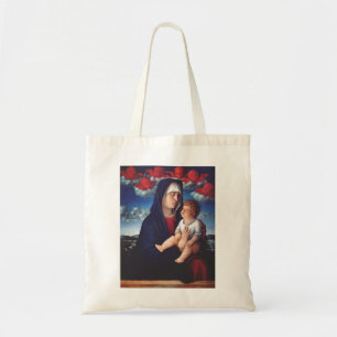 Bolsa Tote Virgem Maria e Menino Arte Religiosa Clássica