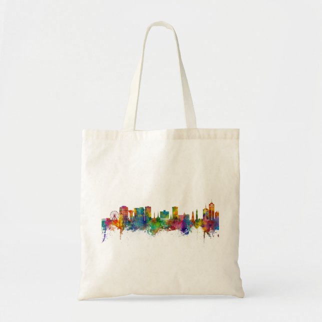 Bolsa Tote Virginia Beach Virginia Skyline (Frente)