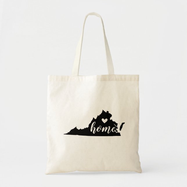 Bolsa Tote Virginia Home State Tote Bag (Frente)