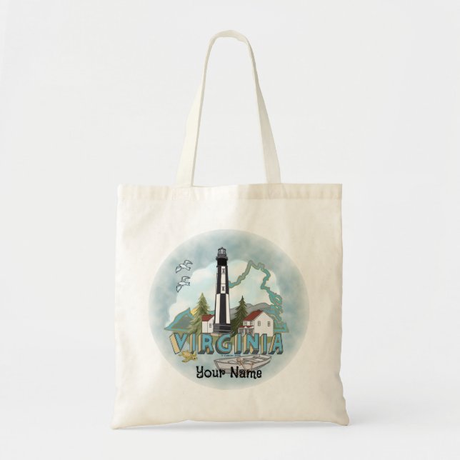 Bolsa Tote Virginia Lighthouse (Frente)