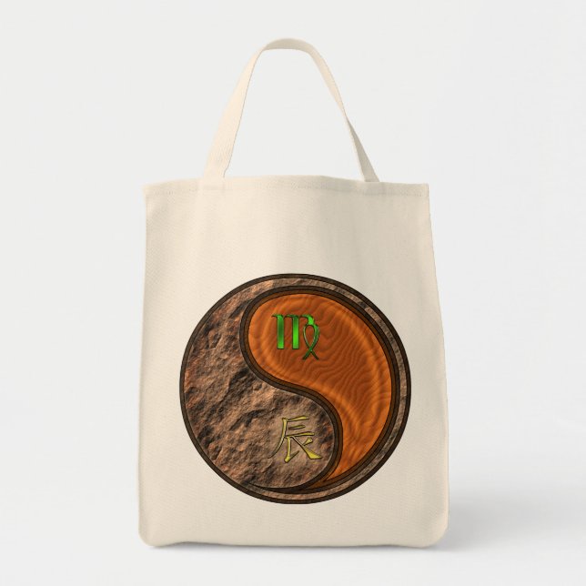 Bolsa Tote Virgo & Wood Dragon (Frente)