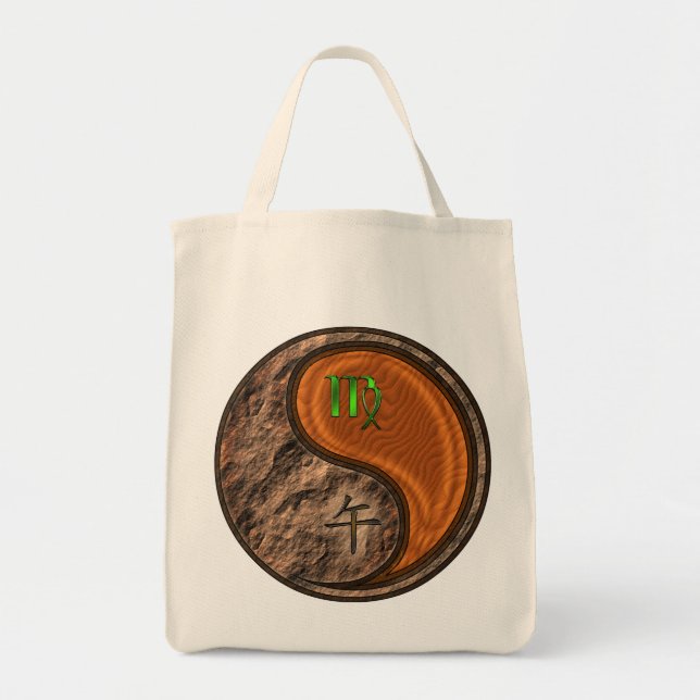 Bolsa Tote Virgo & Wood Horse (Frente)