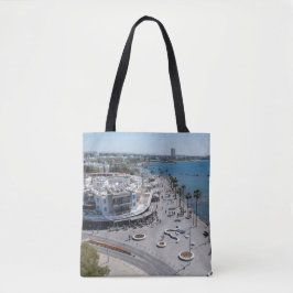 Bolsa Tote Visão do drone de Paphos Seafront