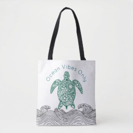 Bolsa Tote Vísceras oceânicas, Tartaruga,