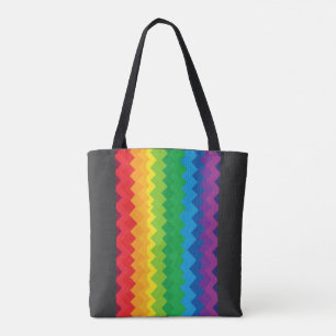 Bolsa Tote “Visibilidade” – Um Padrão de Orgulho Abstrato #1