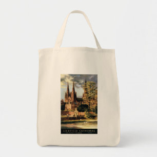 Bolsa Tote Vista da catedral de Lichfield