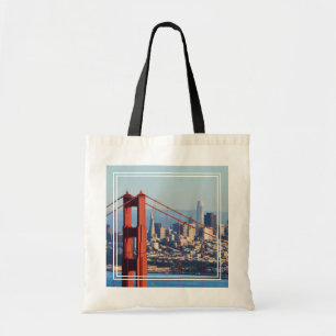 Bolsa Tote Vista da Ponte San Francisco Através da Porta do 