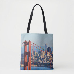 Bolsa Tote Vista da Ponte San Francisco Através da Porta do O