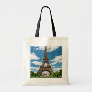 Bolsa Tote Vista da Torre Eiffel do Parque Público Champ de M