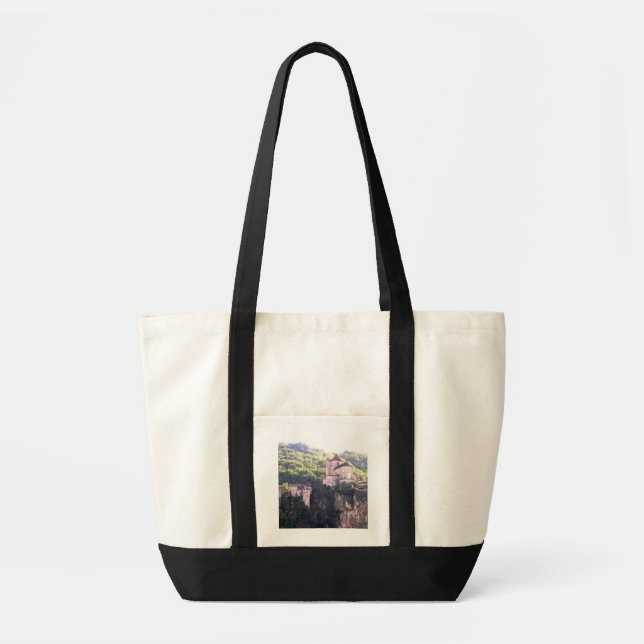 Bolsa Tote Vista da vila e da igreja (foto) 2 (Frente)