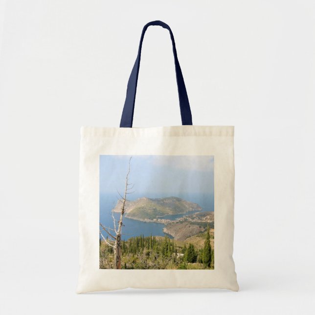 Bolsa Tote Vista de Assos (Kefalonia) (Frente)