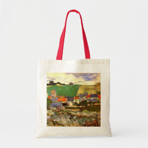 Bolsa Tote Vista de Auvers por Vincent van Gogh